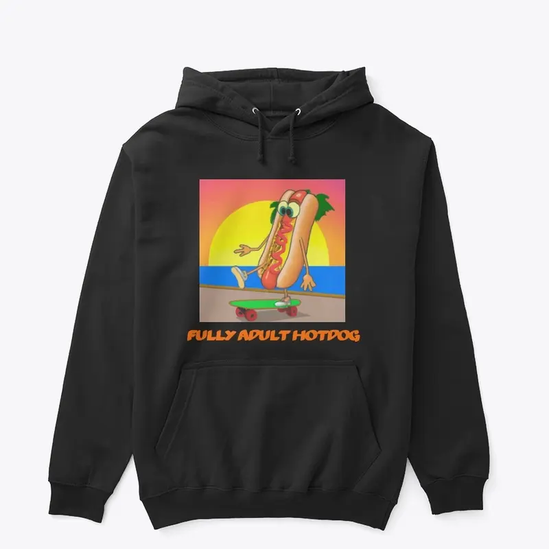 SKATEBOARDING FULLY ADULT HOTDOG